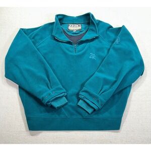 ZERO RESTRICTION Men's Large WIND STOPPER Golf Outerwear 1/4 Zip Fleece Pullover